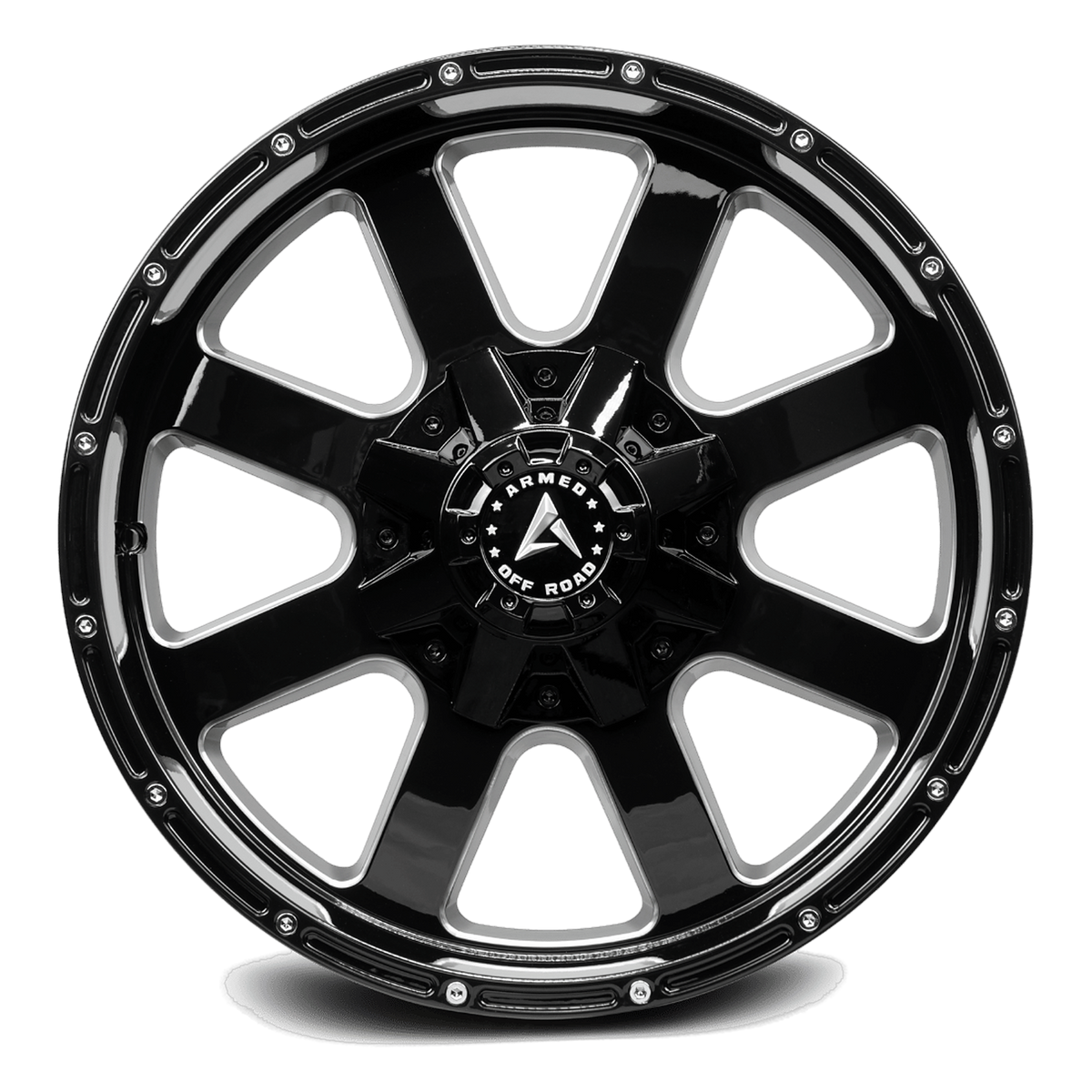 ARMED OFF-ROAD BRIGADE 108.1 20x10 6x135|6x139.7 0 GLOSS BLACK MILLED