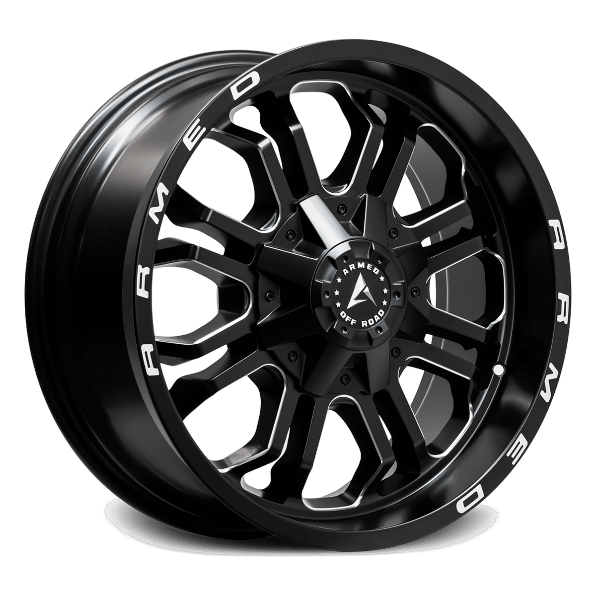 ARMED OFF-ROAD CANNON 125.1 20x9 8x165.1|Blank 0 MATTE BLACK MILLED + ARMED