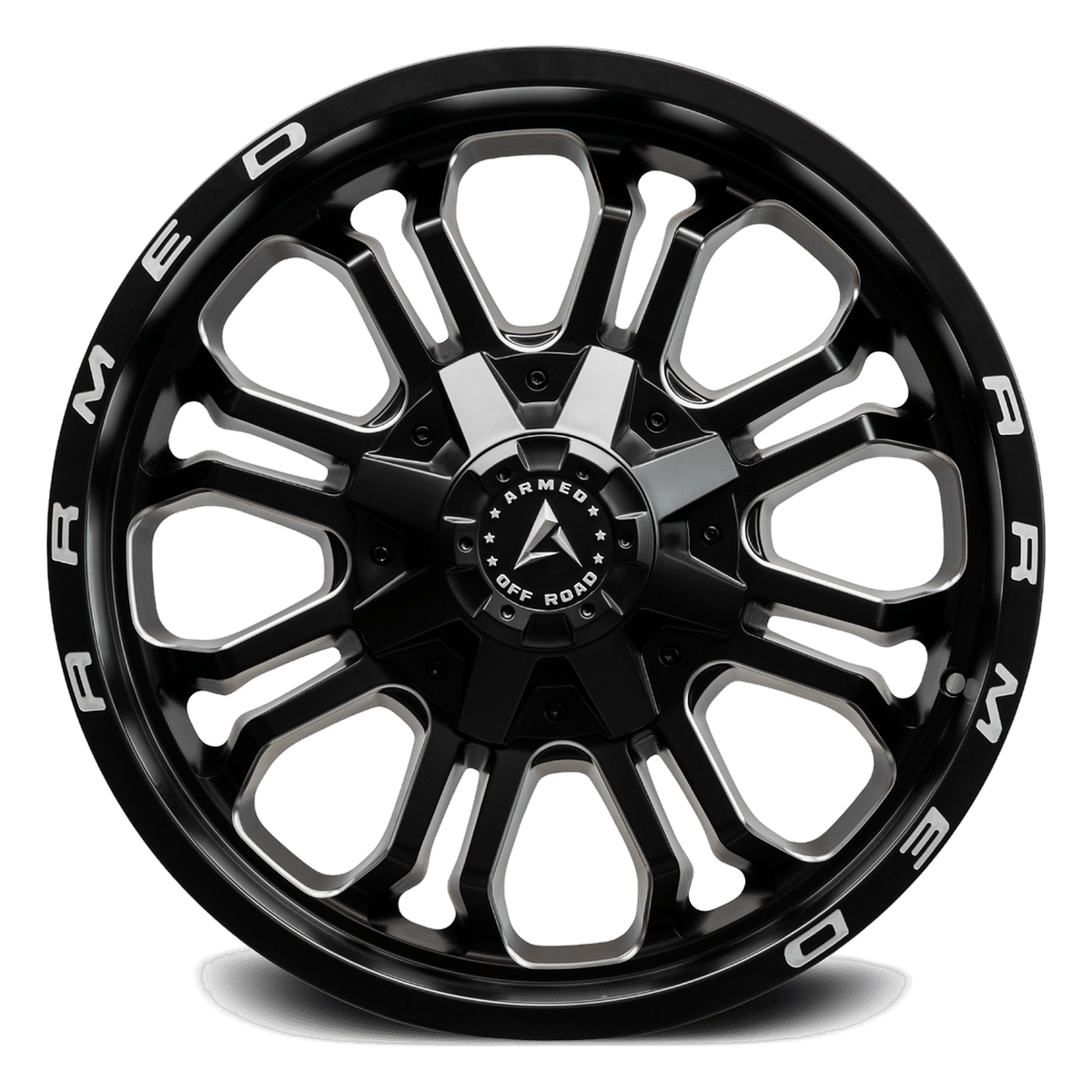 ARMED OFF-ROAD CANNON 125.1 20x9 8x165.1|Blank 0 MATTE BLACK MILLED + ARMED