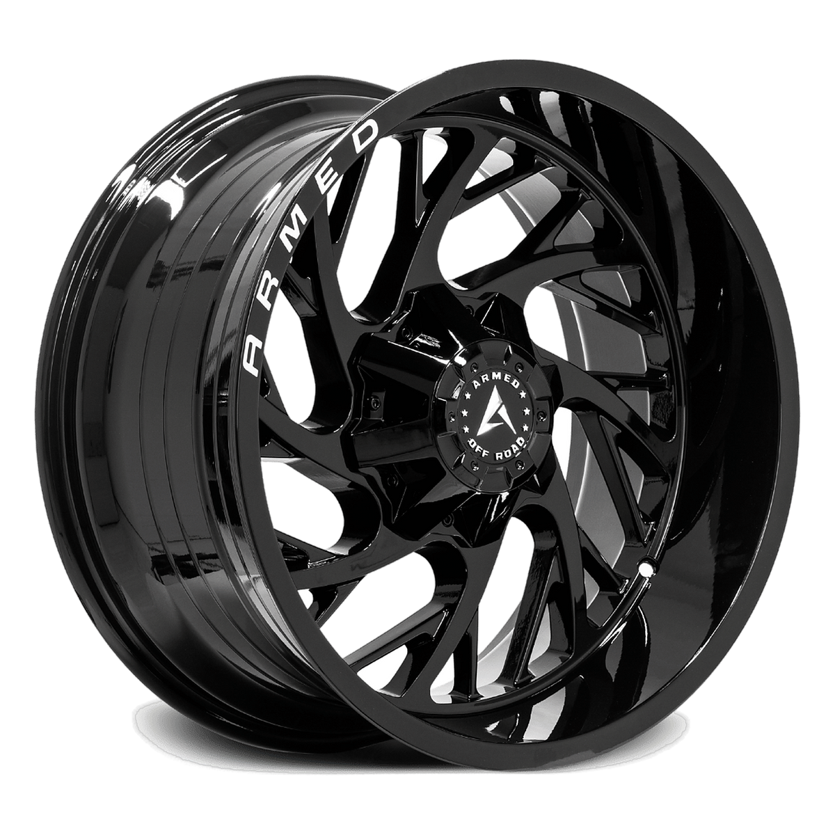 ARMED OFF-ROAD CARNAGE 110.1 20x12 5x139.7|5x150 -44 GLOSS BLACK + ARMED MILLING
