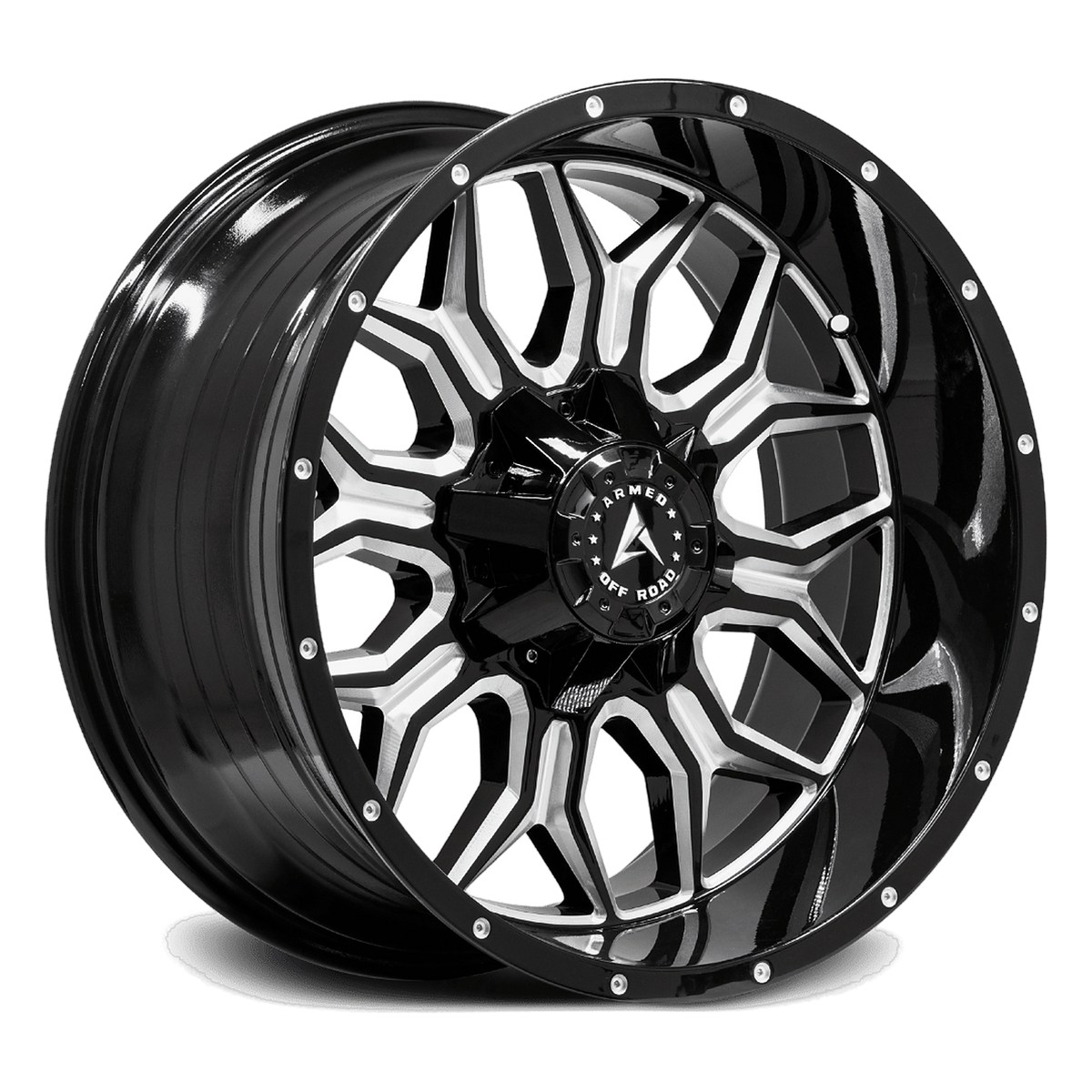 ARMED OFF-ROAD INFANTRY 108.1 22x10 6x135|6x139.7 0 GLOSS BLACK MILLED