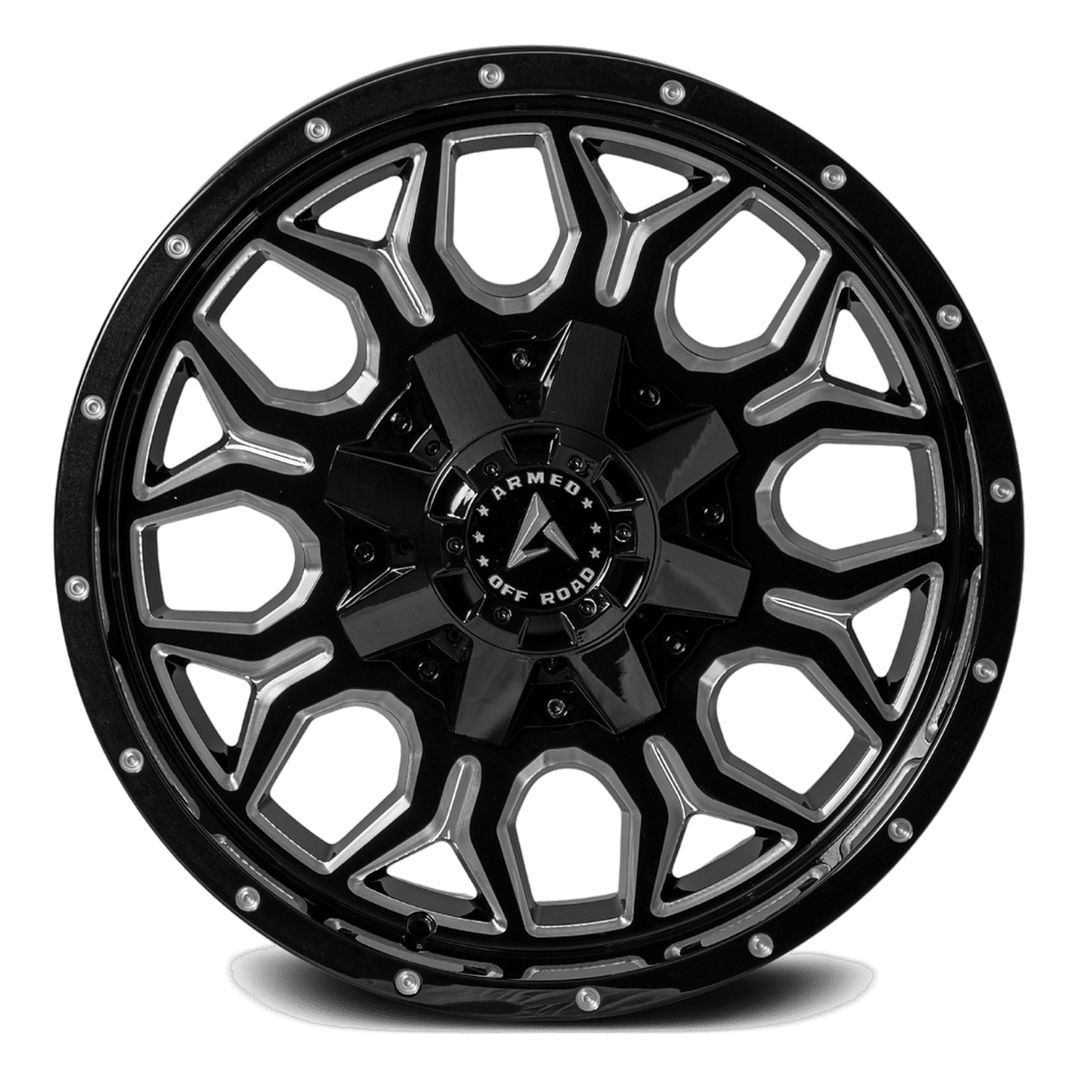 ARMED OFF-ROAD INFANTRY 108.1 22x10 6x135|6x139.7 0 GLOSS BLACK MILLED
