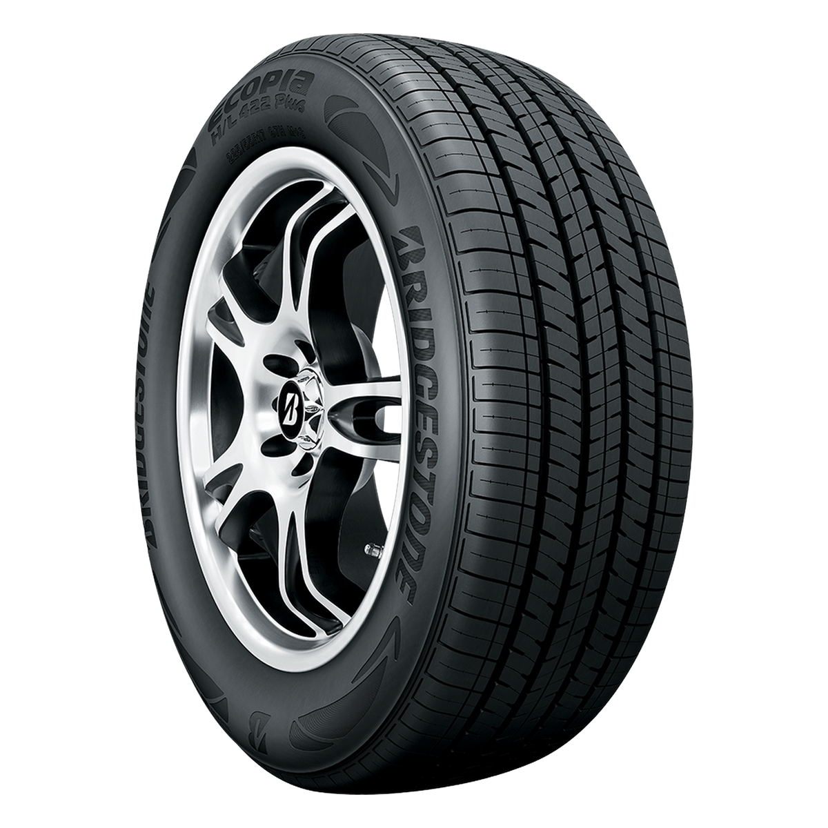 225/55R19 99H BRIDGESTONE ECOPIA H/L 422 PLUS BLACK - All-Season Tire
