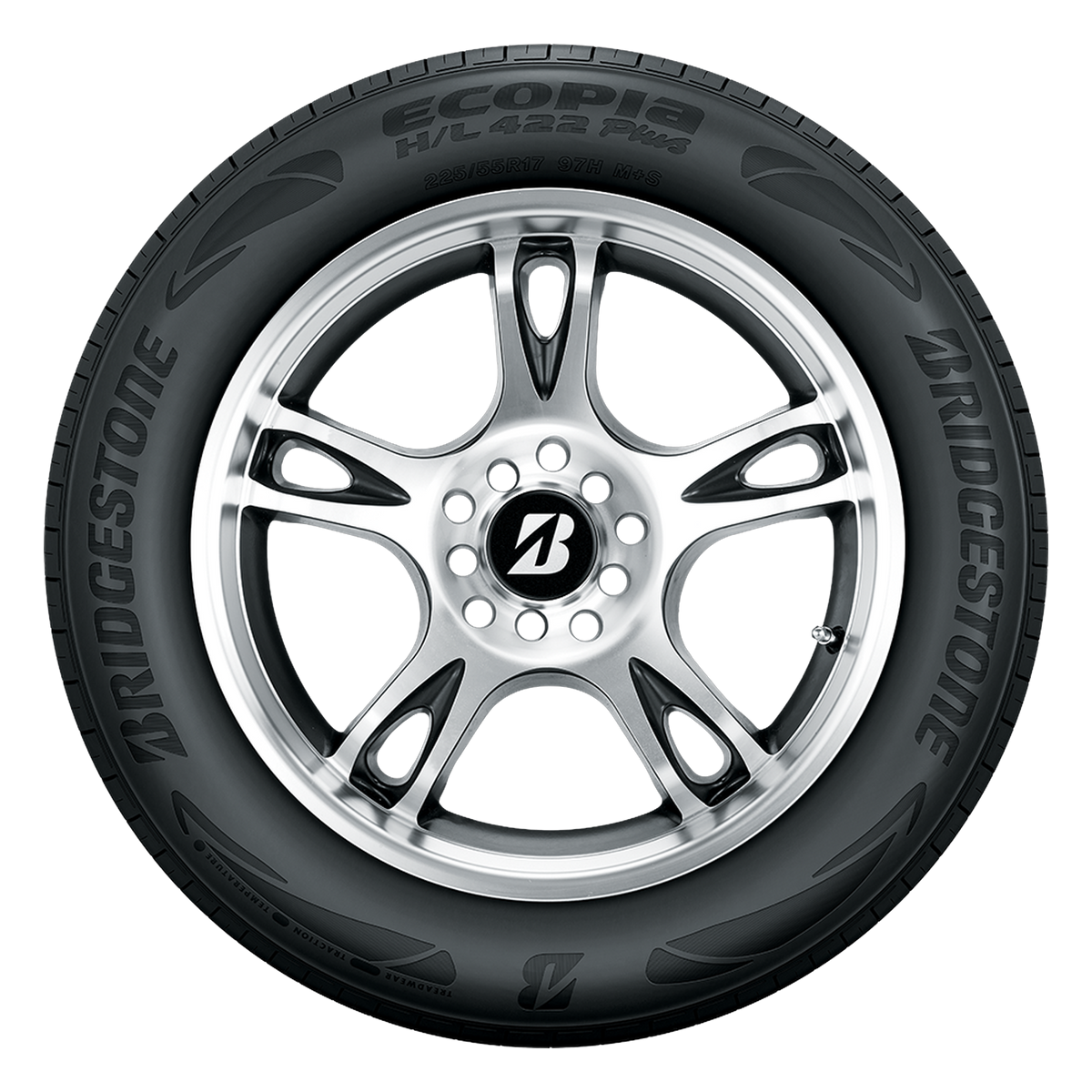 225/55R19 99H BRIDGESTONE ECOPIA H/L 422 PLUS BLACK - All-Season Tire