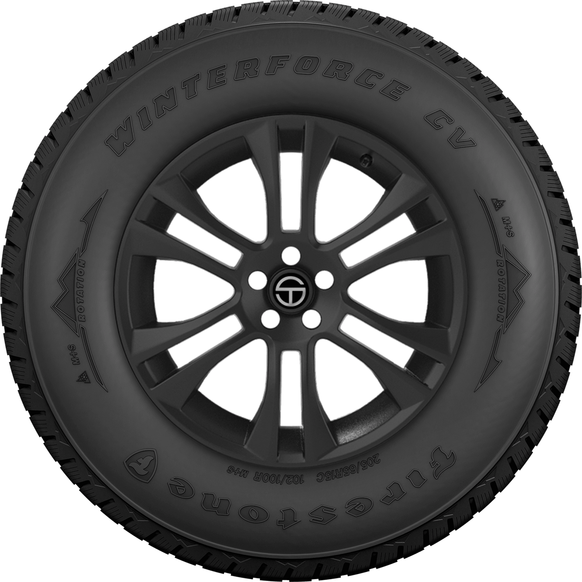 LT195/75R16 107R LRD FIRESTONE 8D WINTERFORCE CV BLACK - Winter-Studless Tire