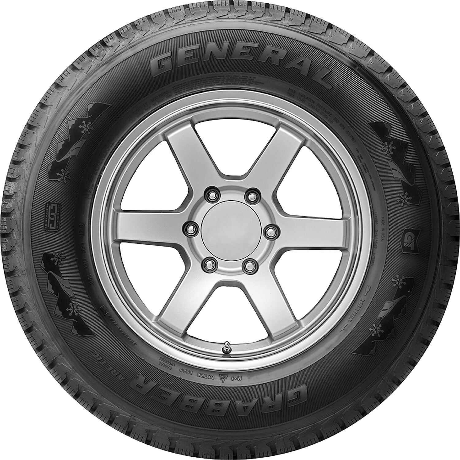 LT275/65R20 126R LRLRE GENERAL LRE GRABBER ARCTIC LT - Winter-Studdable Tire