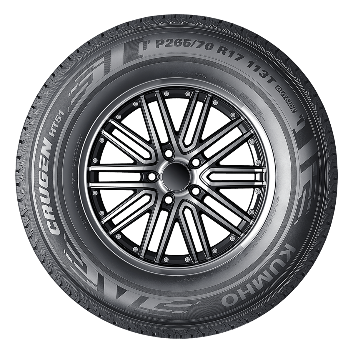 255/65R17 110T KUMHO CRUGEN HT51 BLACK - All-Season Tire