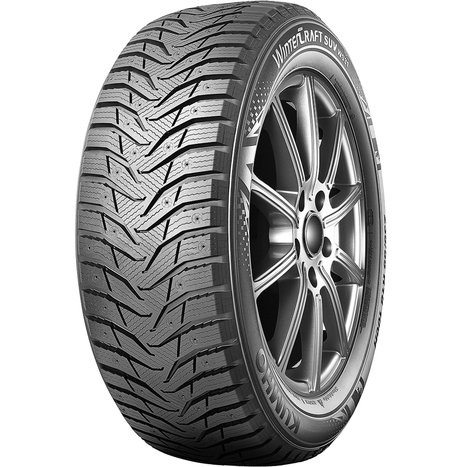225/55R19 99H KUMHO WINTERCRAFT SUV WS31 BLACK - Winter-Studdable Tire