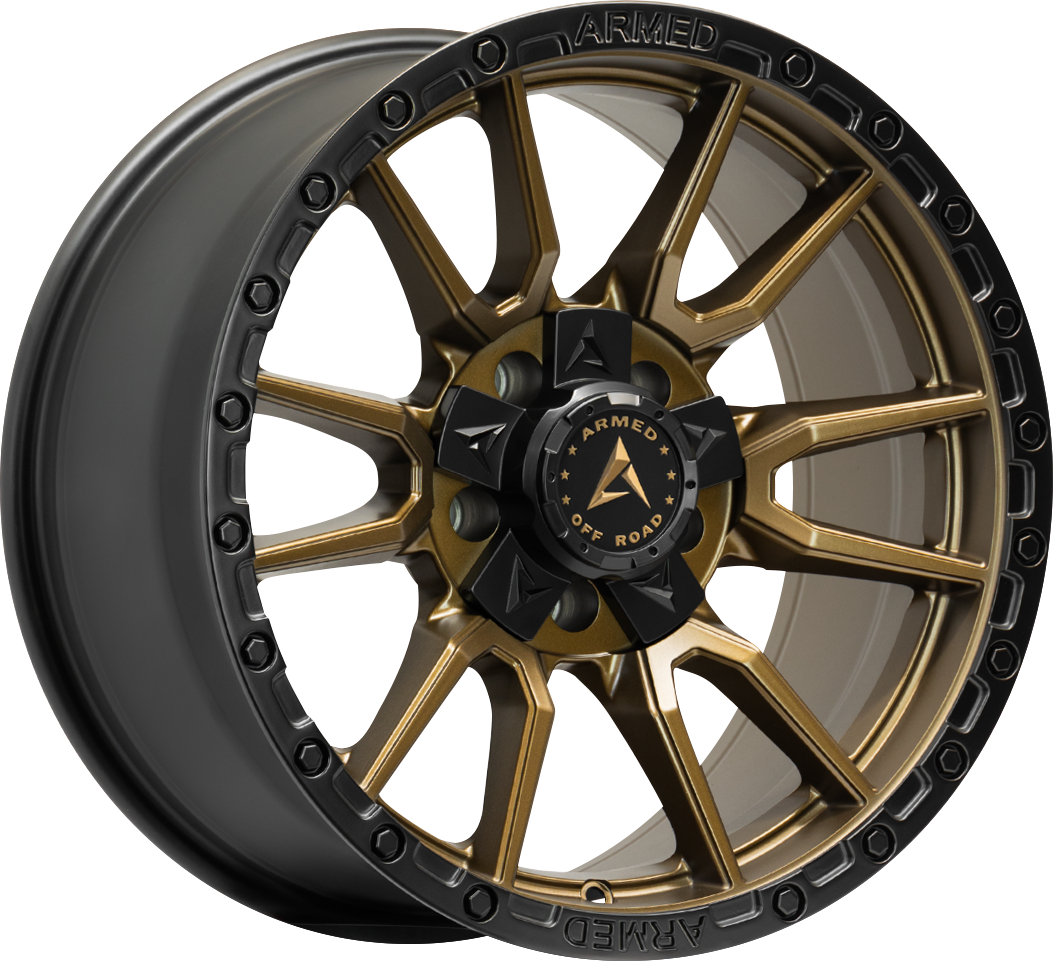 ARMED OFF-ROAD SPEAR 78.1 18x9 5x127|5x139.7 12 SATIN BLACK + SATIN BRONZE CENTER