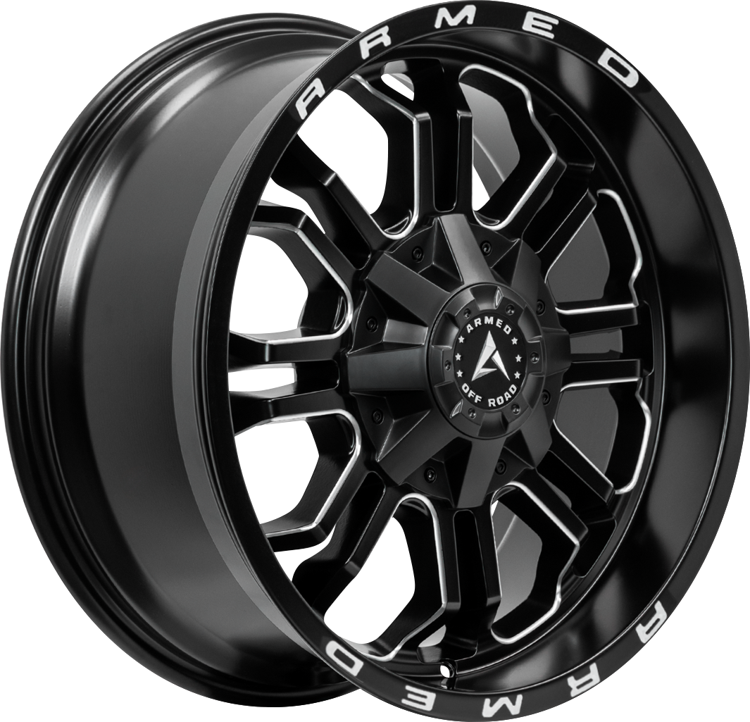 ARMED OFF-ROAD CANNON 78.1 20x9 5x127|5x139.7 18 MATTE BLACK MILLED + ARMED