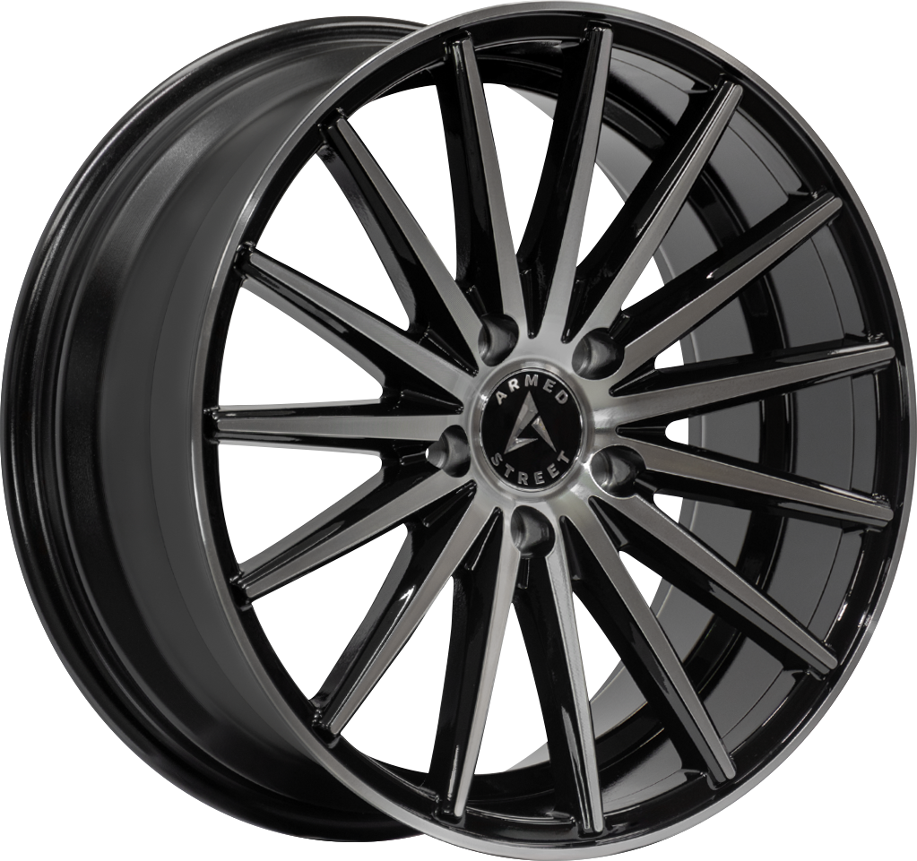 ARMED STREET RIVAL 74.1 20x8.5 5x112|5x114.3 32 GLOSS BLACK MACHINED FACE