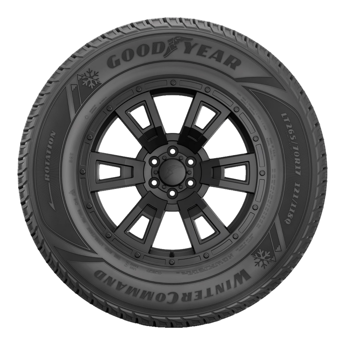 LT245/70R17 119Q LRE GOODYEAR WINTERCOMMAND LT - Winter-Studdable Tire