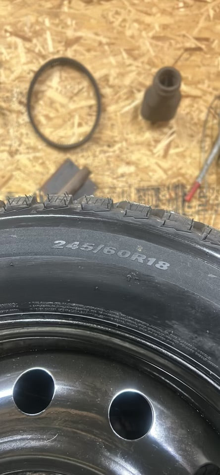 245/60R18 STUDDED 105T NEXEN Winguard Winspike 3 Tire on 18x7.5 5-112 OFFSET 45 CB. 66.6 DTD wheel