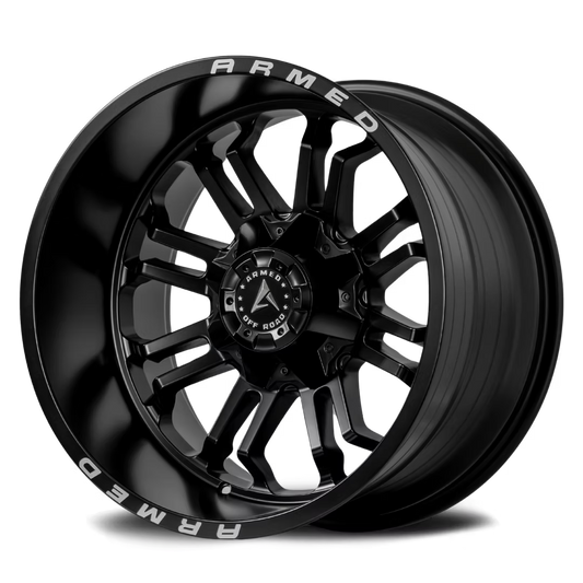 ARMED OFF-ROAD CANNON 87.1 20x9 5x127|5x139.7 0 MATTE BLACK MILLED