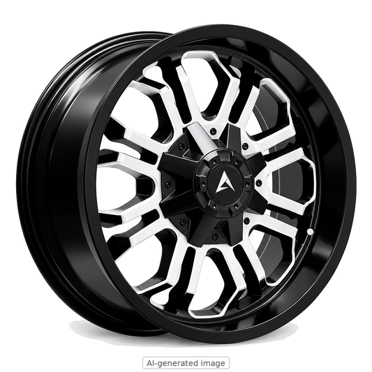 ARMED OFF-ROAD CANNON 110.2 20x9 5x139.7|5x150 18 GLOSS BLACK WHITE FACE