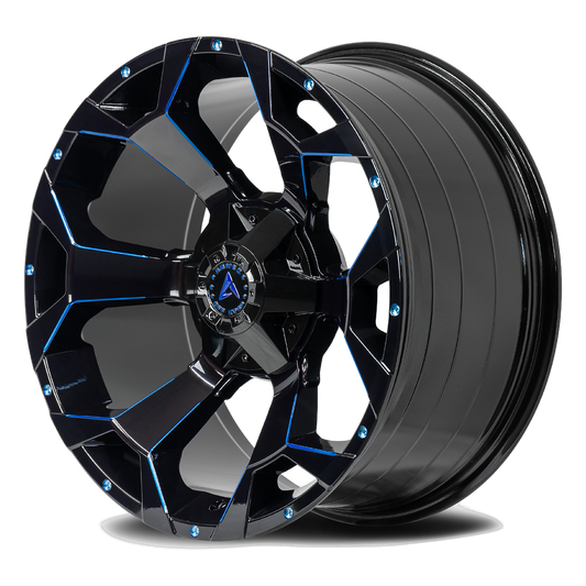ARMED OFF-ROAD BOMBER 87.1 20x10 Blank 0 GLOSS BLACK BLUE MILLED