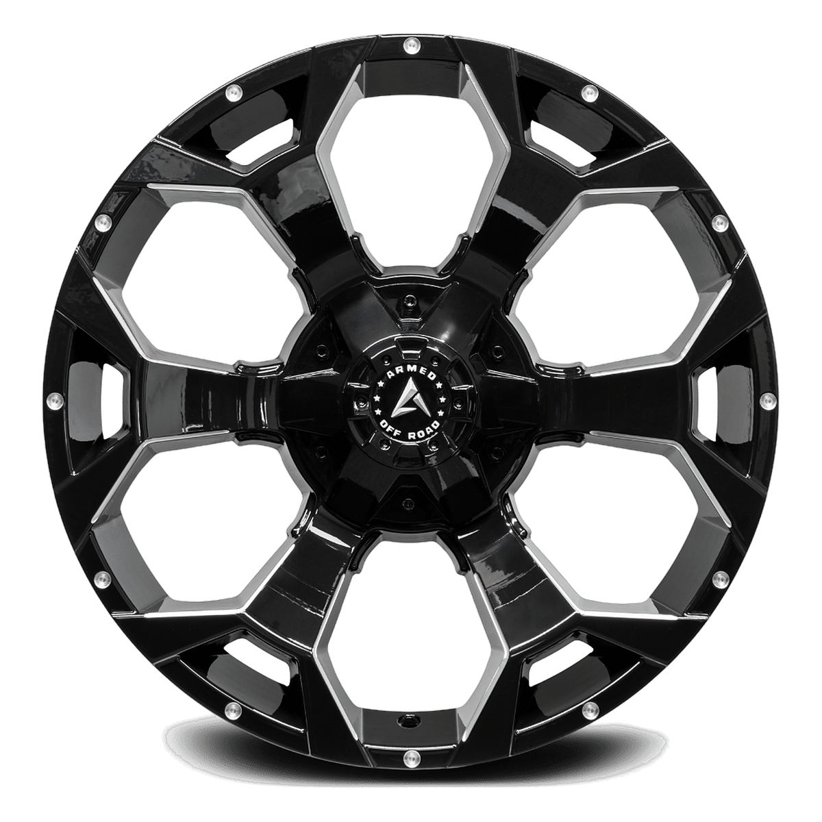 ARMED OFF-ROAD BOMBER 108.1 20x10 6x135|6x139.7 0 GLOSS BLACK MILLED