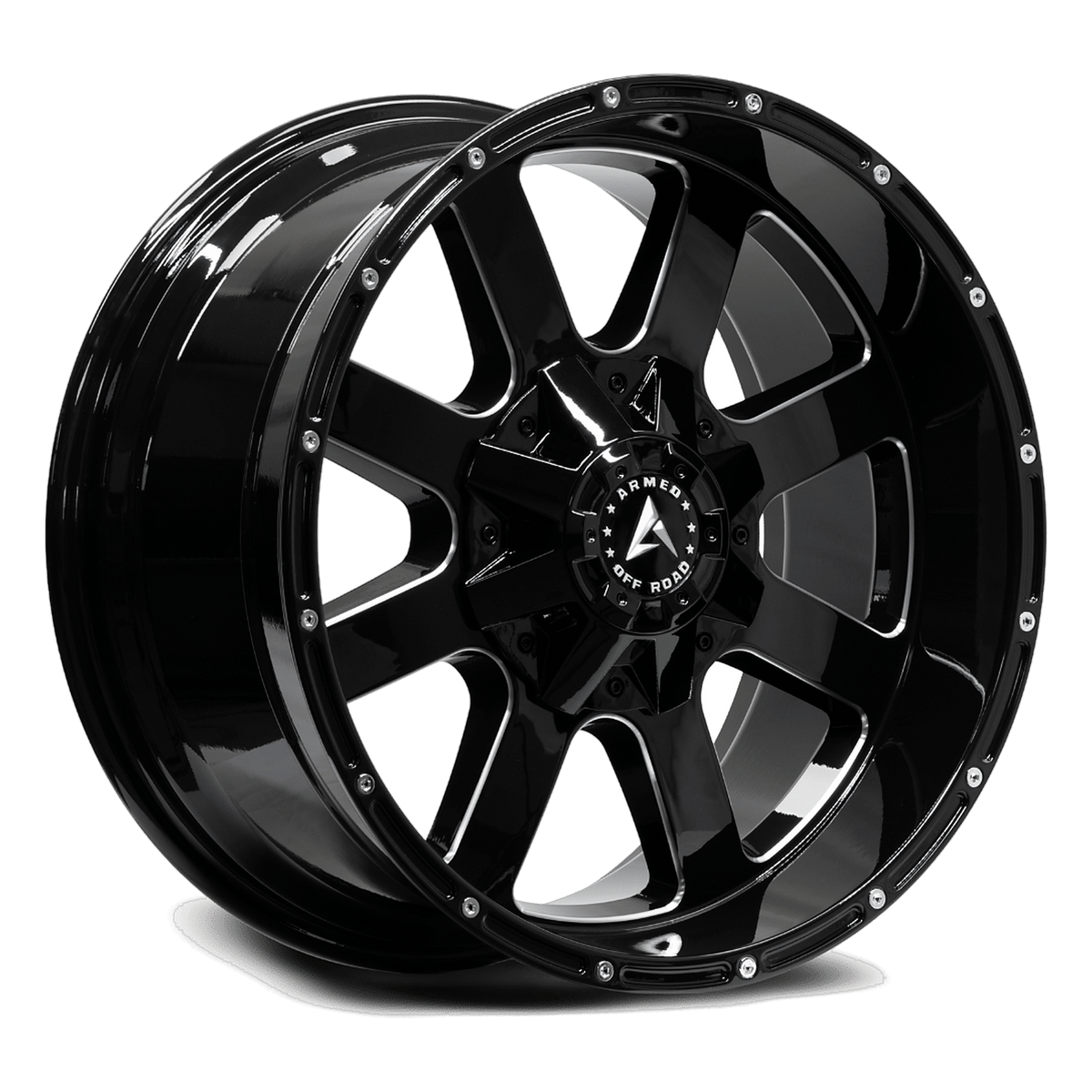 ARMED OFF-ROAD BRIGADE 108.1 20x10 6x135|6x139.7 0 GLOSS BLACK MILLED