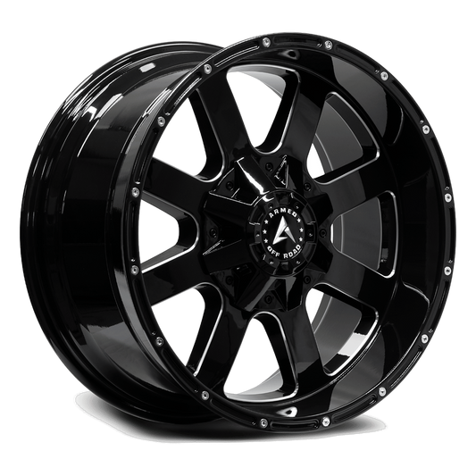ARMED OFF-ROAD BRIGADE 87.1 20x10 Blank -24 GLOSS BLACK MILLED