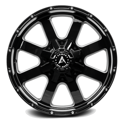 Armed Brigade Gloss Black Milled face view