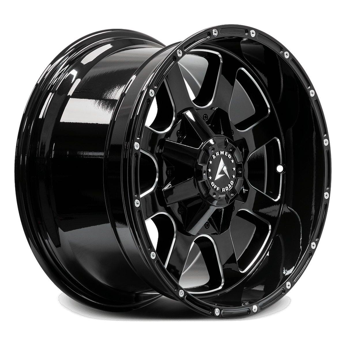 ARMED OFF-ROAD BRIGADE 108.1 20x10 6x135|6x139.7 0 GLOSS BLACK MILLED