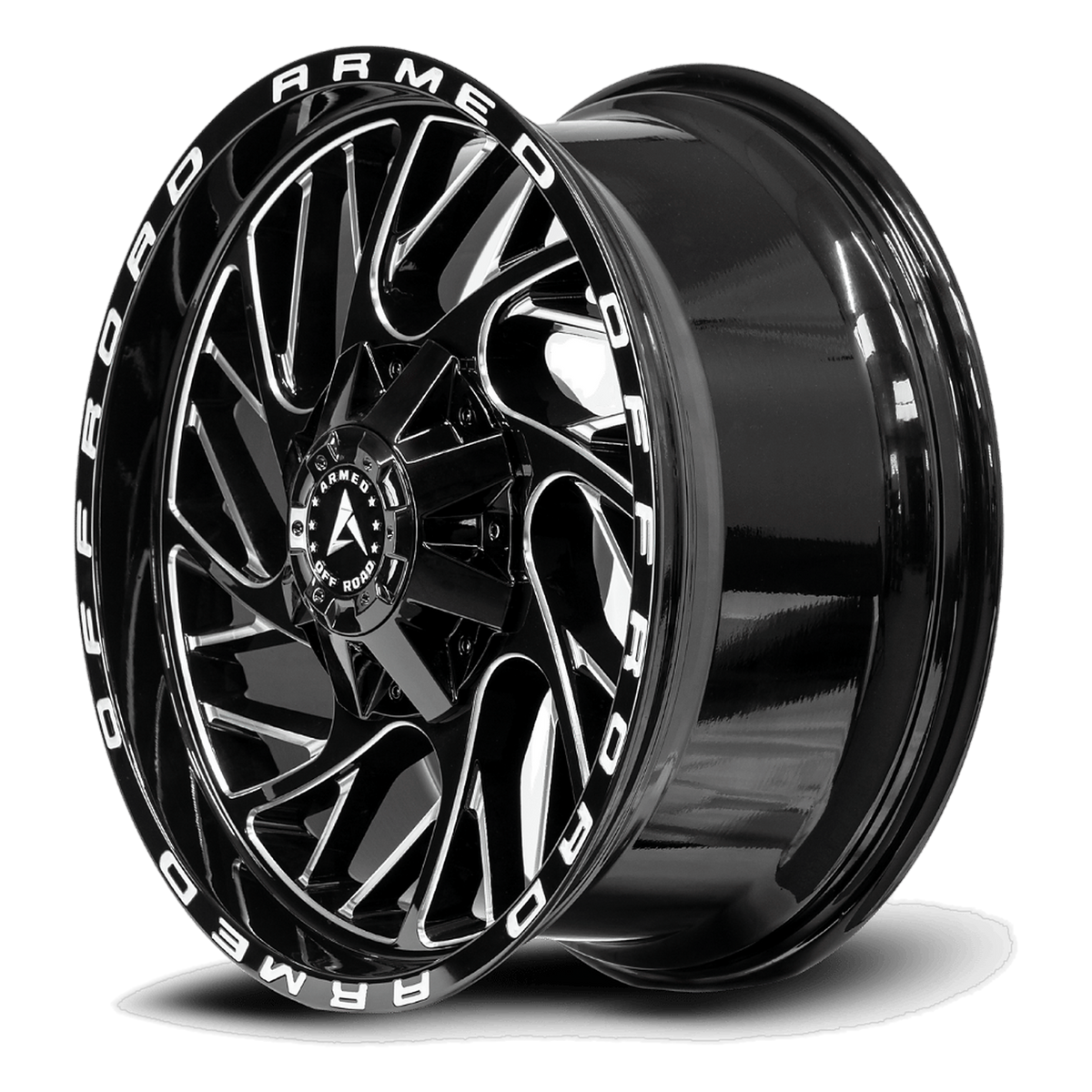 ARMED OFF-ROAD CARNAGE 78.1 20x12 5x127|5x139.7 -44 GLOSS BLACK MILLED ARMED