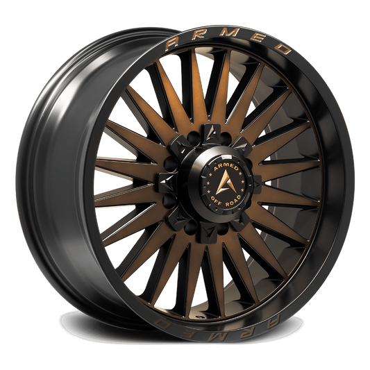 ARMED OFF-ROAD HOSTILE 78.1 20x10 5x127|5x139.7 -18 MATTE BLACK MACHINED + BRONZE TINT