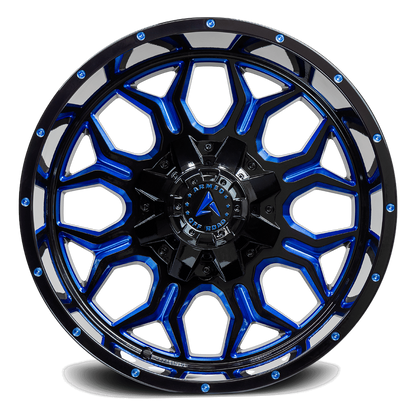 Armed Infantry Gloss Black Blue Milled face view