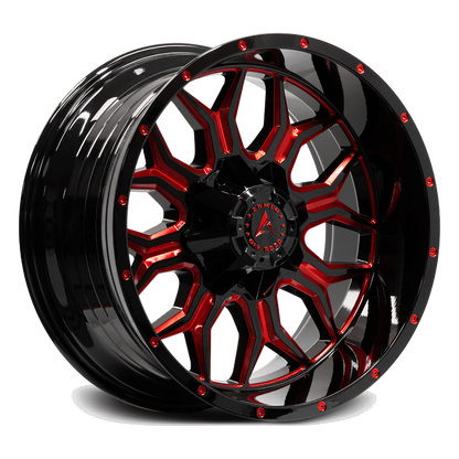 Armed Infantry Gloss Black Red Milled angled view