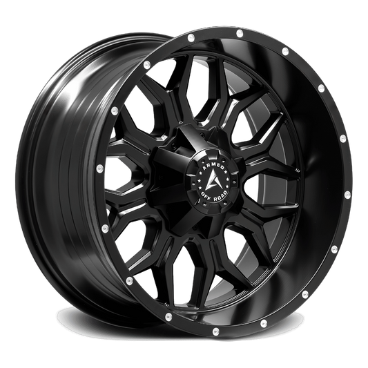 ARMED OFF-ROAD INFANTRY 108.1 22x10 6x135|6x139.7 -18 SATIN BLACK + MILLED HOLES