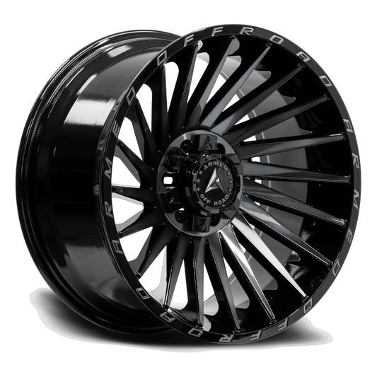 ARMED OFF-ROAD MILITIA 78.1 20x9 5x127|5x139.7 12 GLOSS BLACK MACHINED + TINT