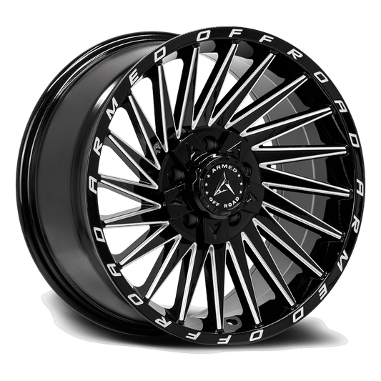 ARMED OFF-ROAD MILITIA 108.1 20x10 6x135|6x139.7 -18 GLOSS BLACK MILLED
