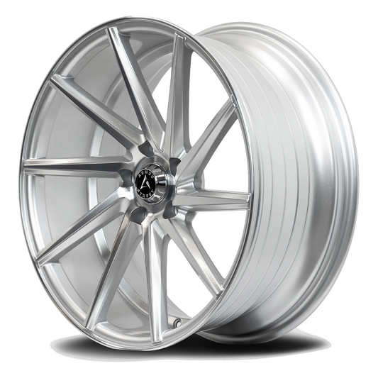ARMED STREET .38 CAL 74.1 19x8.5 5x112|5x114.3 35 GLOSS SILVER MACHINED FACE