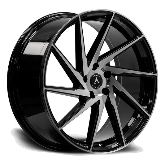 ARMED STREET 9MM 74.1 20x10 5x112|5x114.3 40 GLOSS BLACK MACHINED FACE