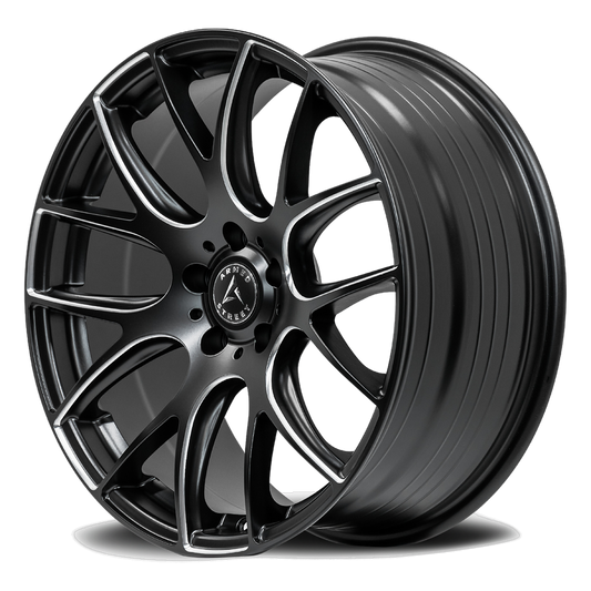 ARMED STREET AMMO 74.1 20x8.5 5x115 20 SATIN BLACK MILLED SPOKES
