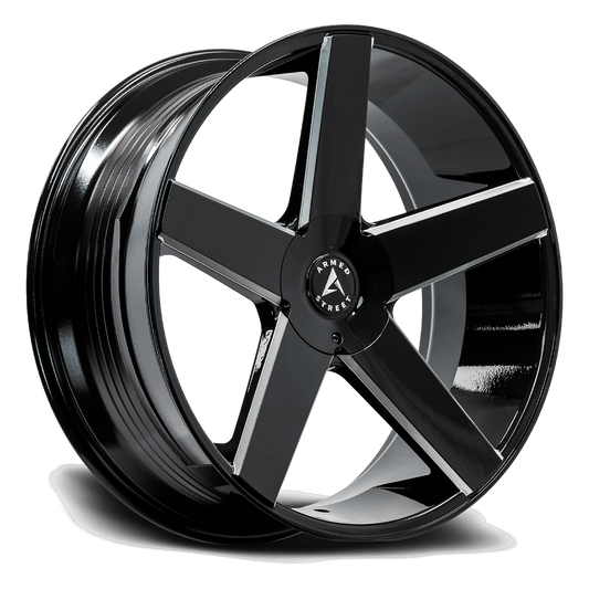 ARMED STREET HUSTLER 87.1 24x10 6x135|6x139.7 25 GLOSS BLACK MILLED
