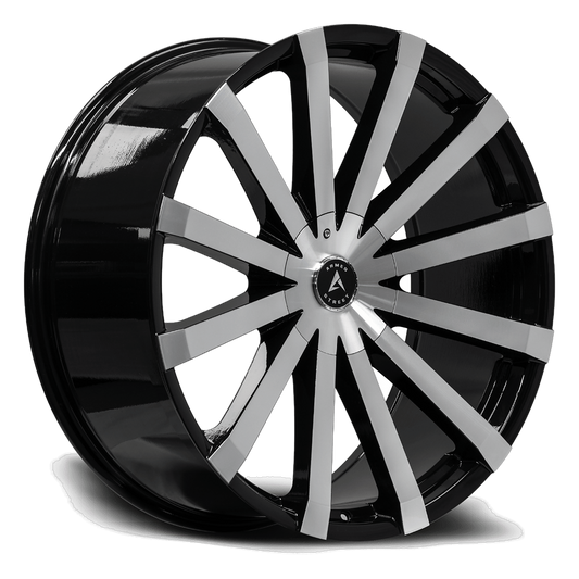 ARMED STREET OUTLAW 74.1 17x8 Blank 35 GLOSS BLACK MACHINED FACE