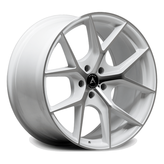 ARMED STREET SNIPER 74.1 22x9.5 5x115 15 GLOSS WHITE MACHINED