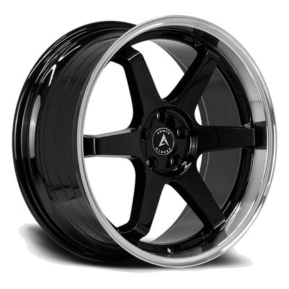 Armed Veteran Gloss Black Machined Lip angled view