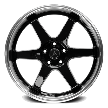 Armed Veteran Gloss Black Machined Lip face view