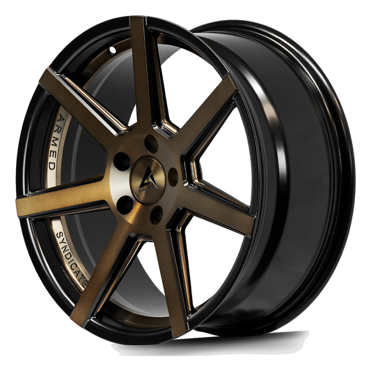 ARMED SYNDICATE ASSASSIN 74.1 17x8 5x108|5x110 35 MATTE BRONZE + BLACK