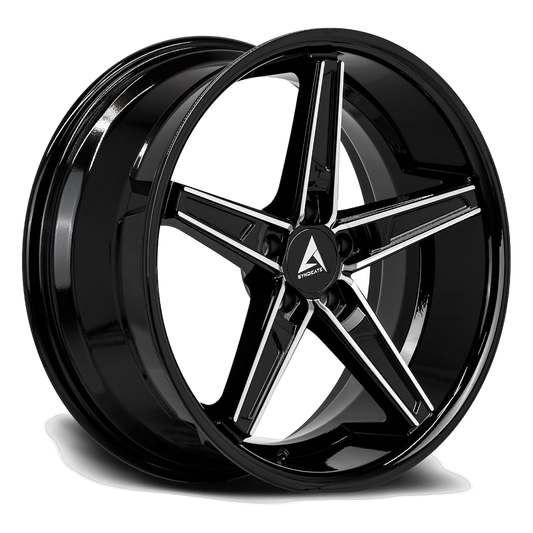ARMED SYNDICATE DON 74.1 19x8.5 5x108|5x110 35 GLOSS BLACK MACHINED FACE