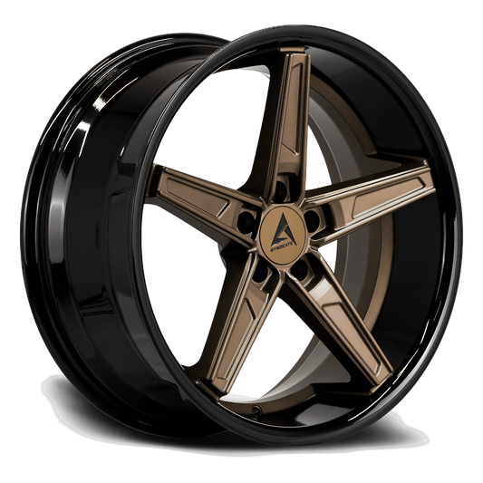 ARMED SYNDICATE DON 74.1 19x8.5 5x108|5x110 35 MATTE BRONZE FACE + GLOSS BLACK LIP