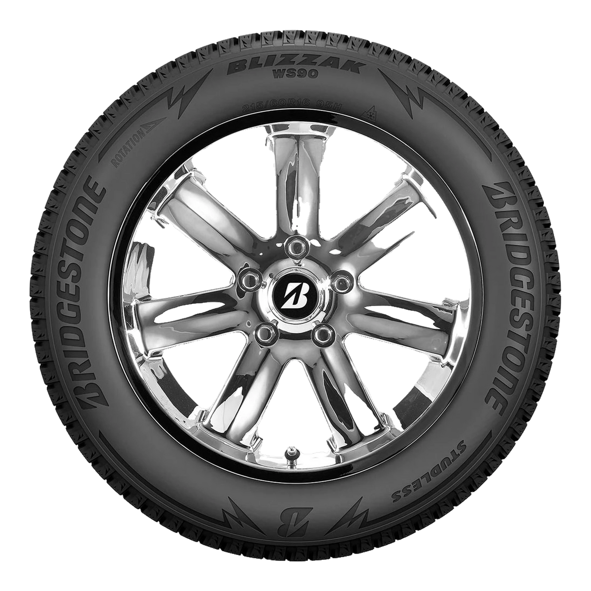 225/55R17 97H BRIDGESTONE BLIZZAK WS90 BL (TAKE-OFF) - Winter-Studless Tire