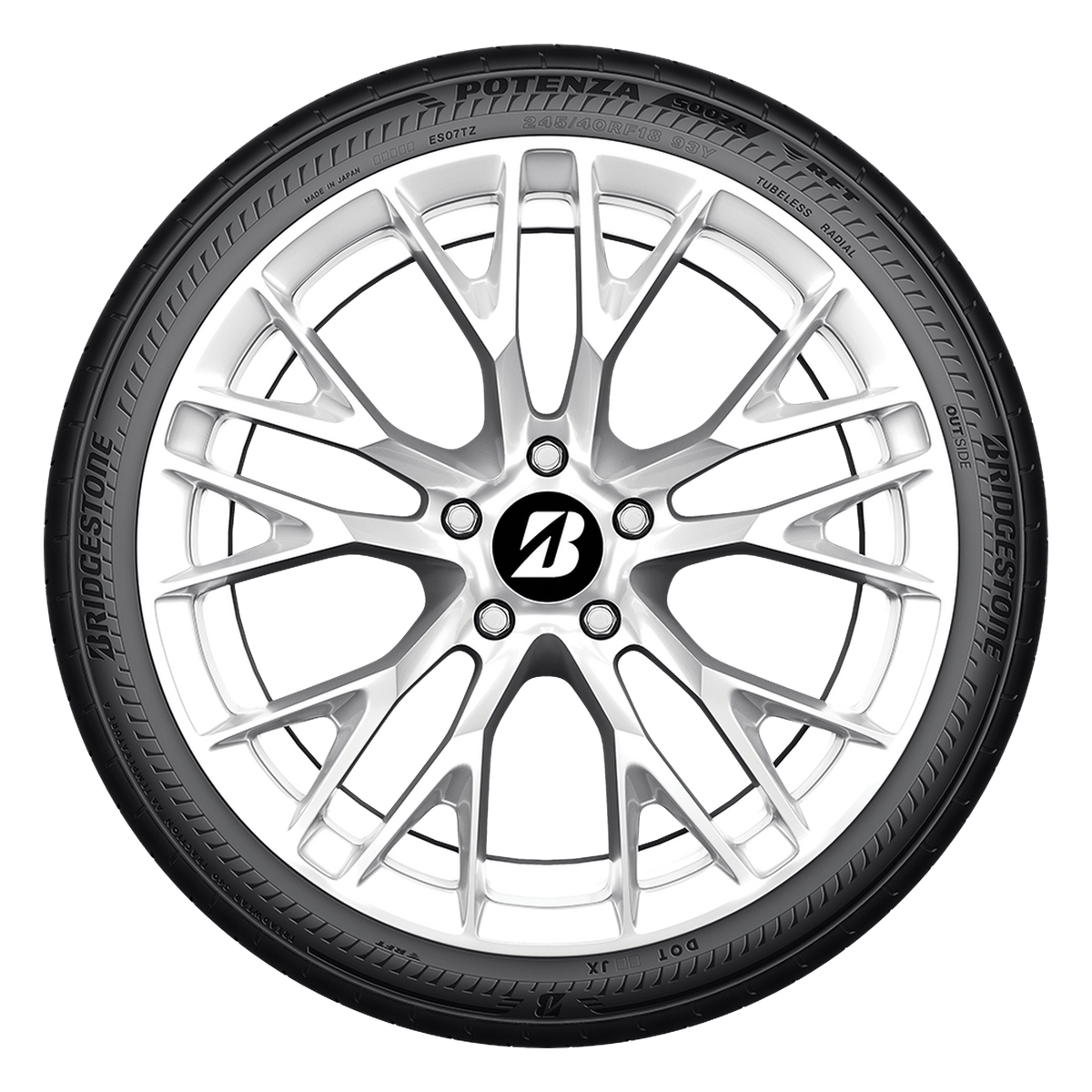 295/35R20 XL 105Y LR2 BRIDGESTONE POTENZA S007 BLACK - All-Season Tire
