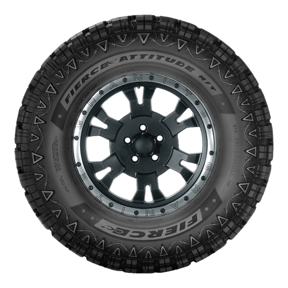 LT35X12.50R20 121Q LRE GOODYEAR FIERCE ATTITUDE M/T BLACK - All-Season Tire
