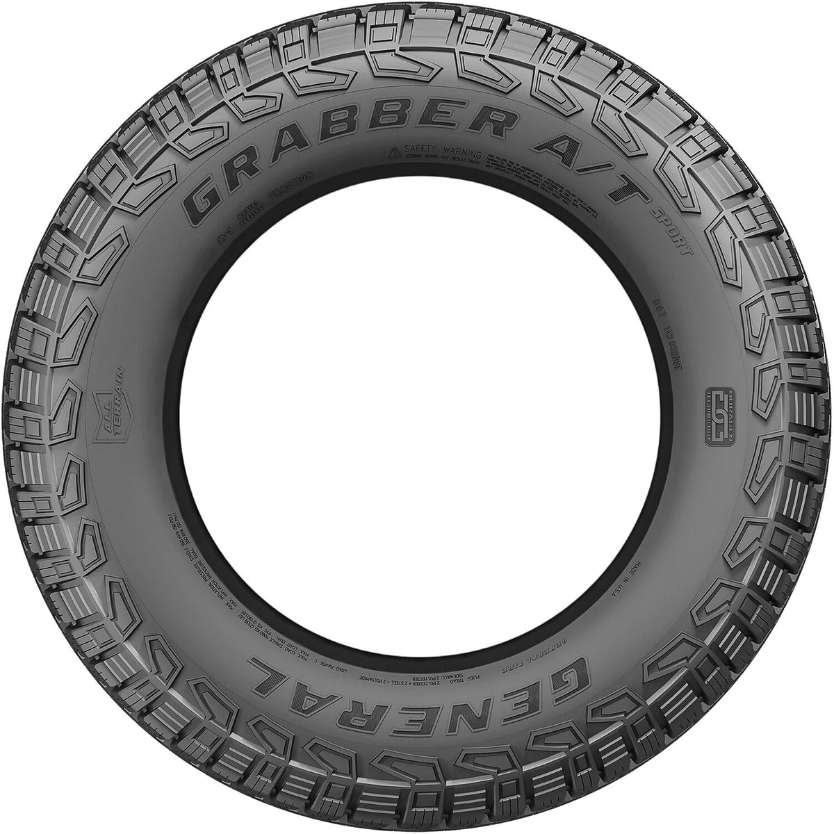255/70R18 113T GENERAL GRABBER A/T SPORT-W - All-Season Tire