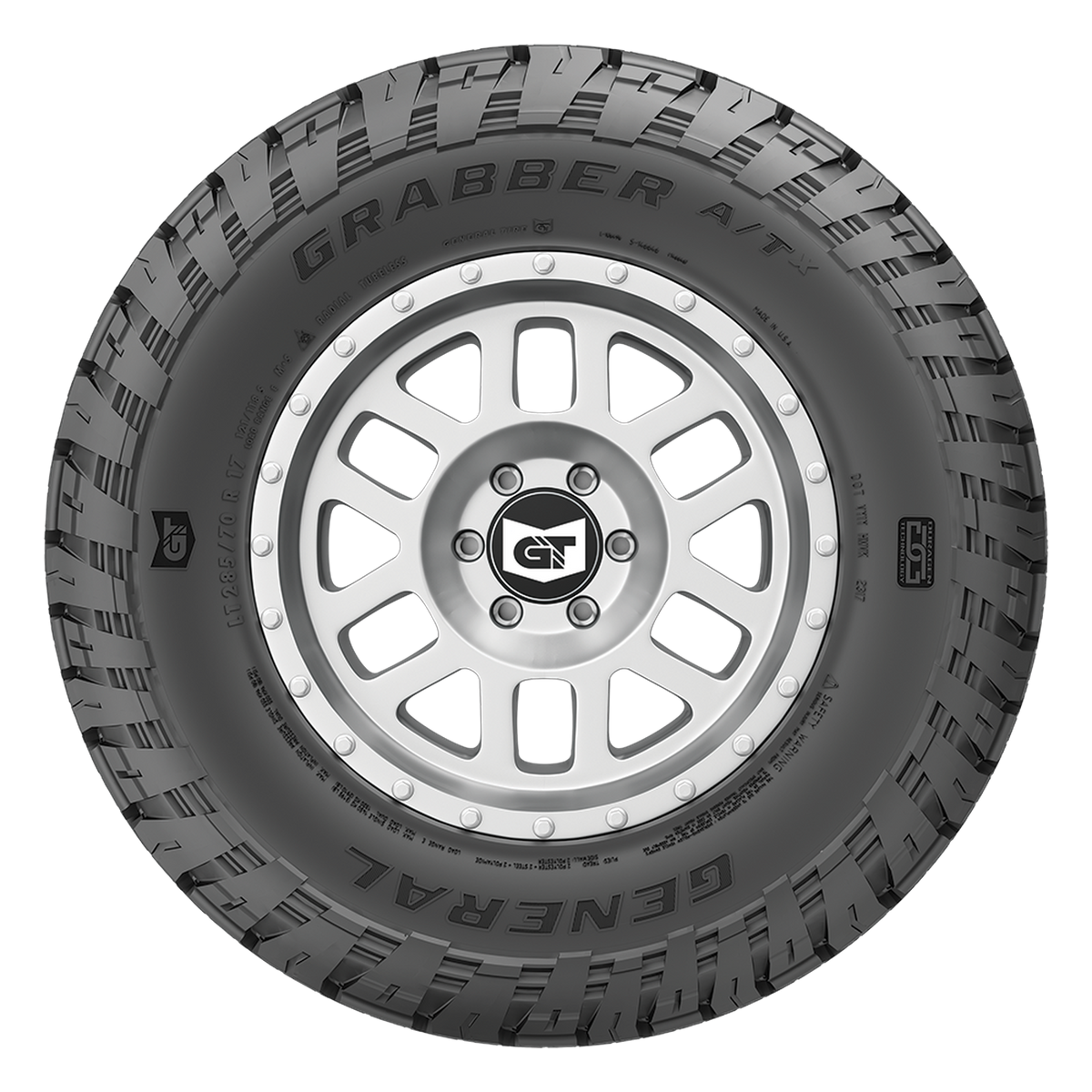 LT33X12.50R20 114S LRE GENERAL GRABBER A/TX - Winter-Studdable Tire