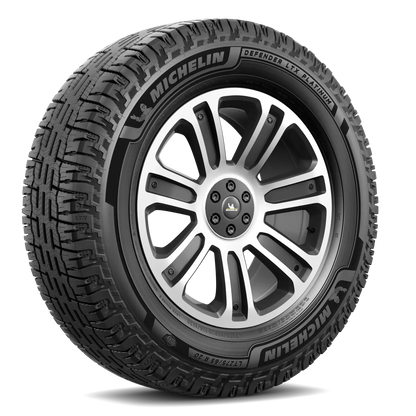 Michelin Defender LTX Platinum tire — three-quarter view