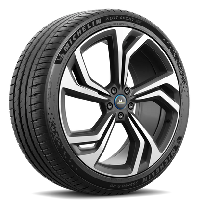 Michelin Pilot Sport EV tire — three-quarter view